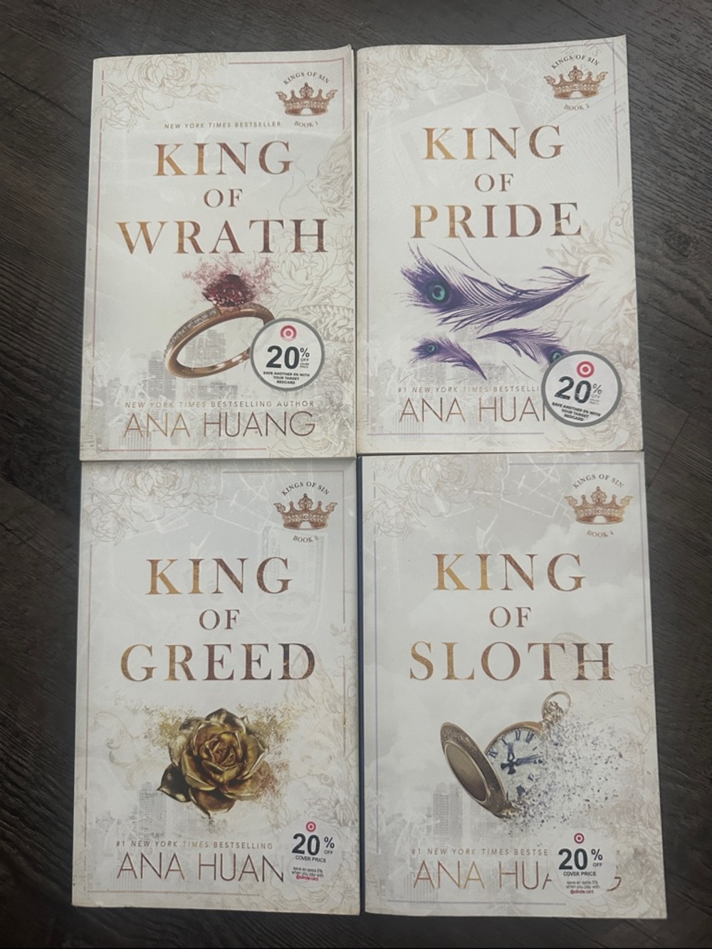 King of Wrath / Pride / Greed / Sloth - Ana Huang (Set of 4)